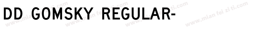 DD Gomsky Regular字体转换